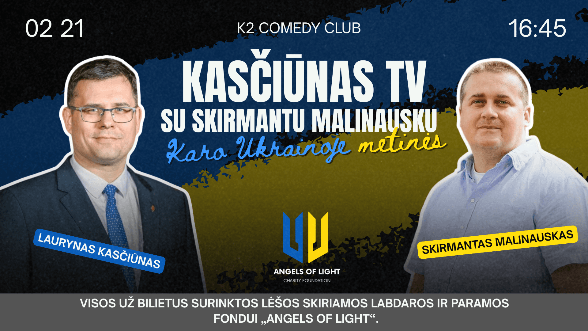 „Kasčiūnas TV“ su Skirmantu Malinausku | Paramos Ukrainai renginys
