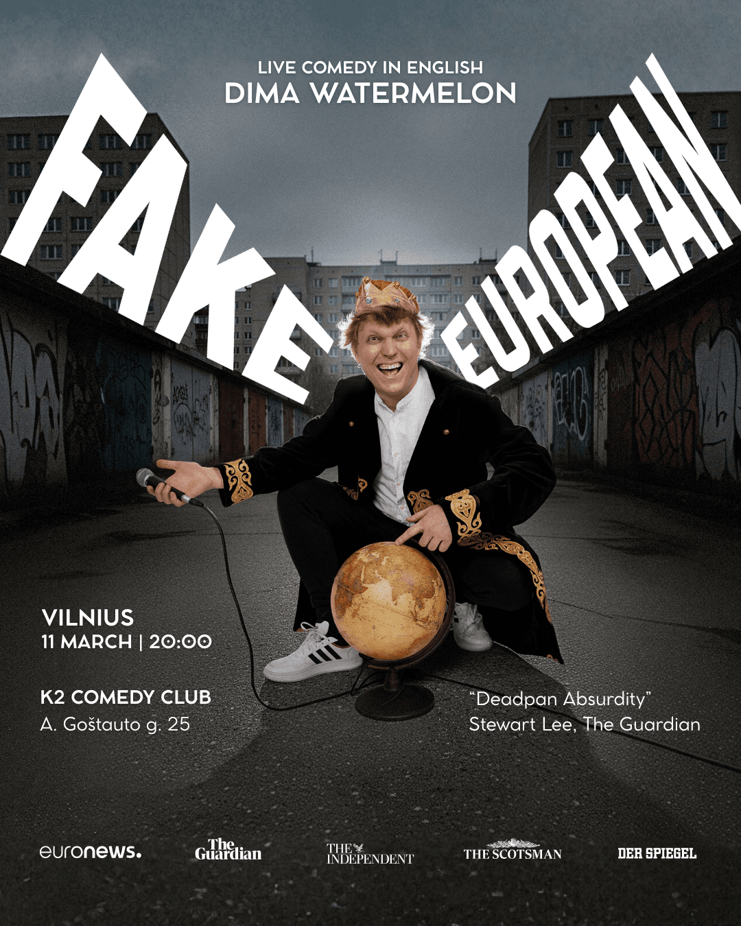 Dima Watermelon - Fake European: Stand-up Comedy Show in Vilnius