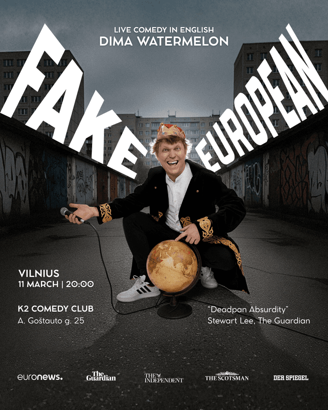 Dima Watermelon - Fake European: Stand-up Comedy Show in Vilnius