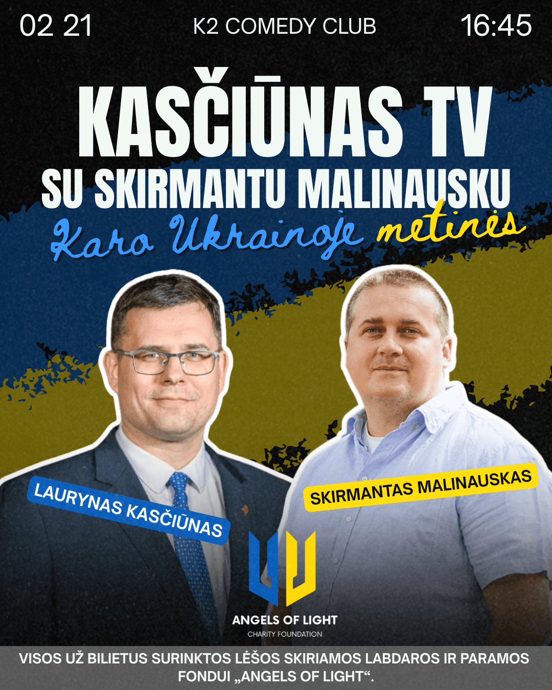 „Kasčiūnas TV“ su Skirmantu Malinausku | Paramos Ukrainai renginys