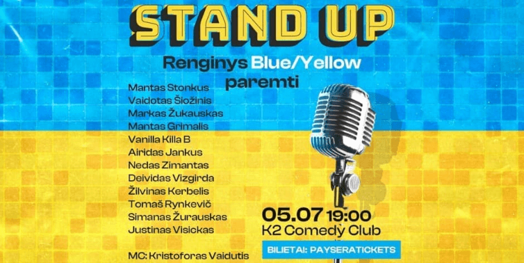 STAND UP KOMEDIJOS PARAMOS VAKARAS UKRAINAI