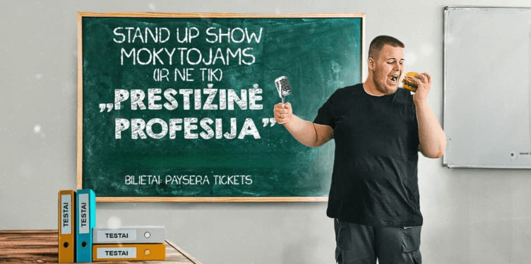 PASKUTINIS STAND UP SHOW VILNIUJE JUSTINAS VISICKAS ,,PRESTIŽINĖ PROFESIJA"