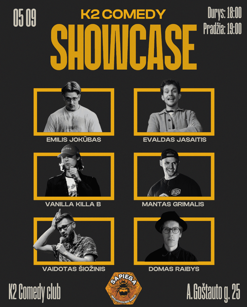 K2 Comedy Stand-up Showcase 05.09
