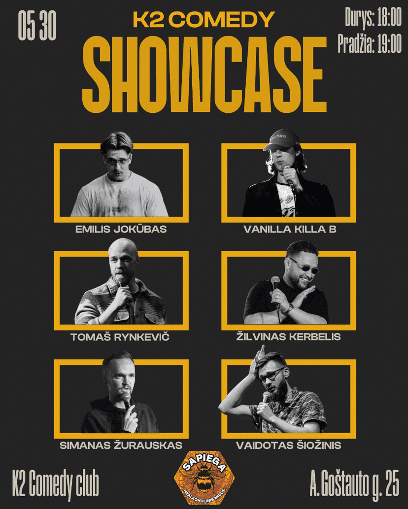K2 Comedy Stand-up Showcase 05.30