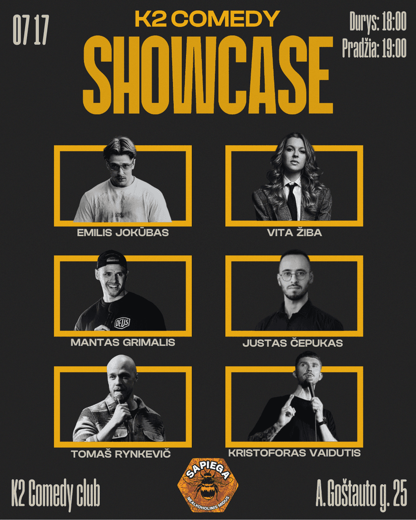 K2 Comedy Stand-up Showcase 07.17