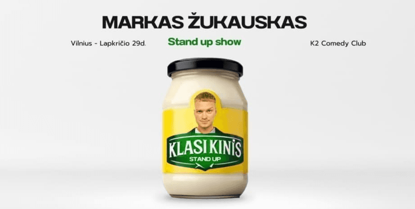 Markas Žukauskas “KLASIKINIS” Stand up 